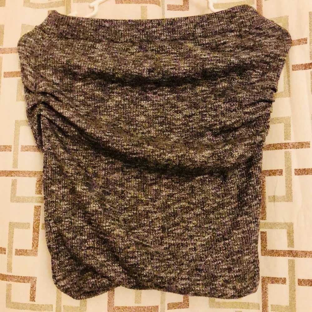 Zara layered woven skirt